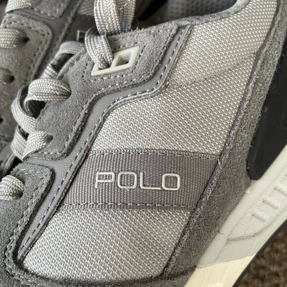 Men\'s Ralph Lauren Train 100 Suede-Mesh Sneakers Size 12 Medium main image 10